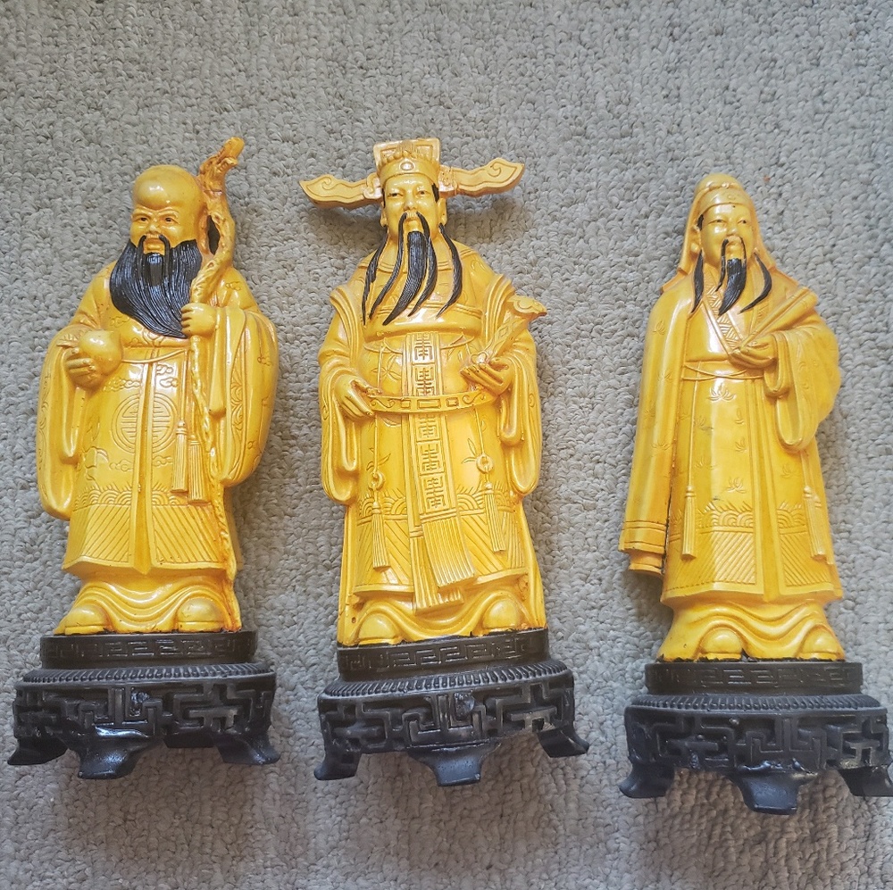 Feng Shui Gods of Wealth - Fuk, Luk and Sau
